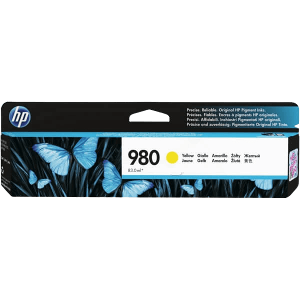 D8J09A HP 980 gul Skrivarpatron - 6600 sidor - Original