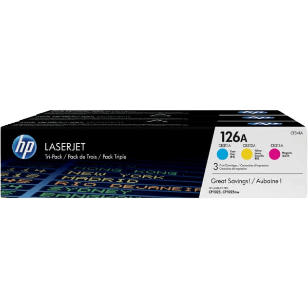 126A HP CF341A 3 färger i en toner - 1200 sidor - Original