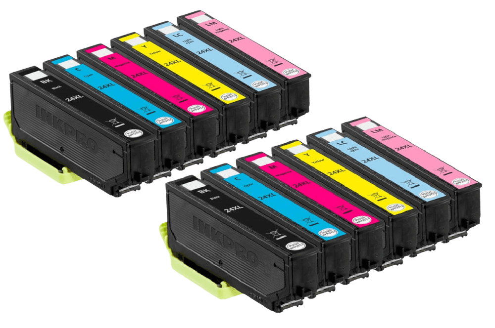 12 st. XL Epson 24 Skrivarpatron rabattpaket - Kompatibel