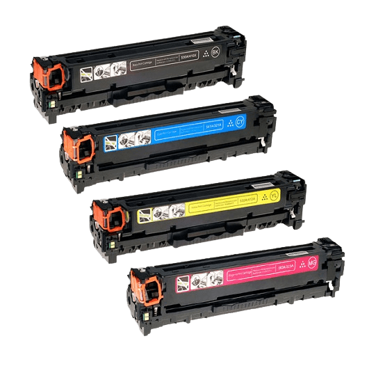 4 st. HP 125A toner rabattpaket - Kompatibel