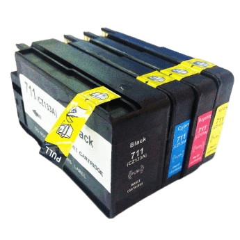 4 st. HP 711 Skrivarpatron rabattpaket - Kompatibel