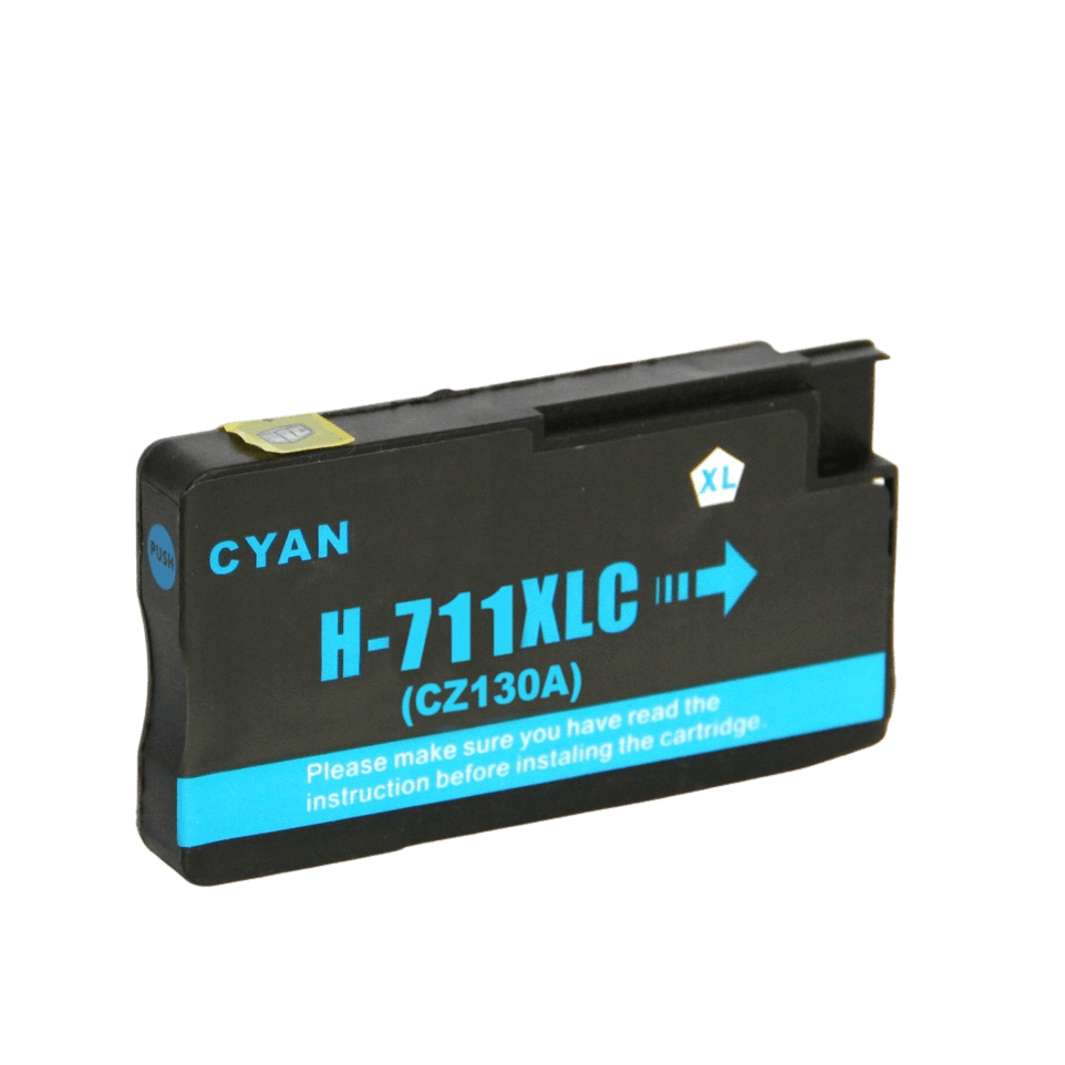 CZ130A HP 711 cyan Skrivarpatron - 28 ml. - Kompatibel