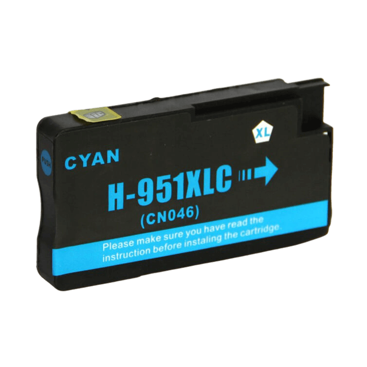 CN046AE HP 951XL cyan Skrivarpatron - 27 ml. - Kompatibel
