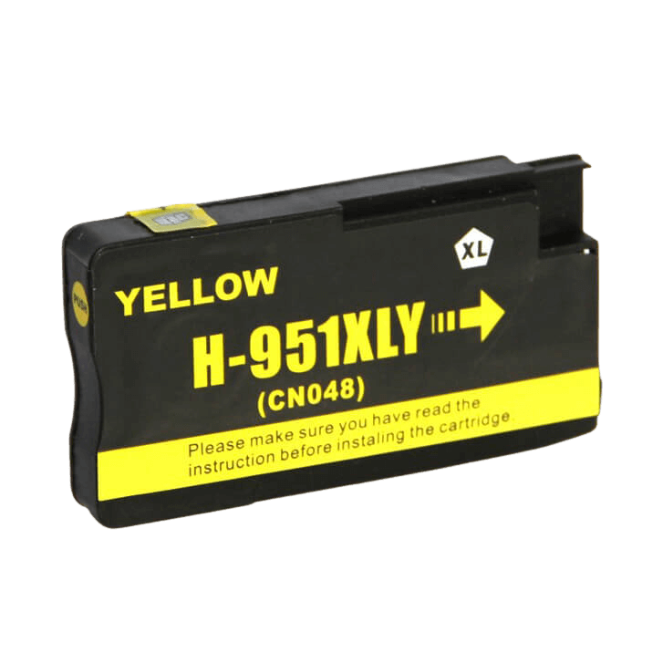 CN048AE HP 951XL gul Skrivarpatron - 27 ml. - Kompatibel