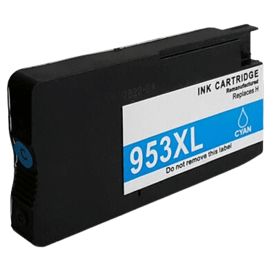 F6U16AE HP 953XL cyan Skrivarpatron - 26 ml. - Kompatibel