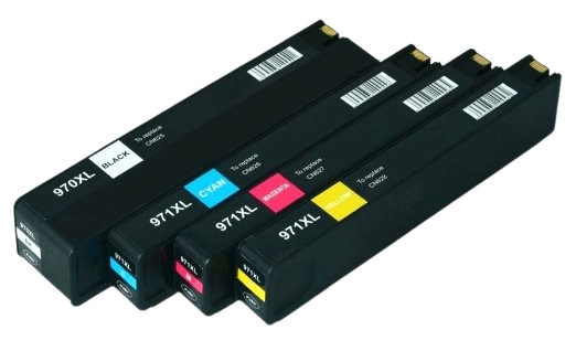 4 st. XL HP 970 Skrivarpatron rabattpaket - Kompatibel