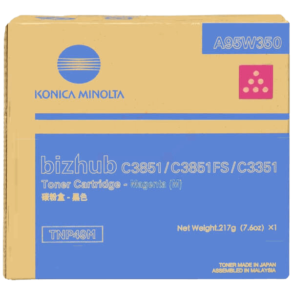 A95W350 Konica Minolta TNP-49 magenta toner - 12000 sidor - Original