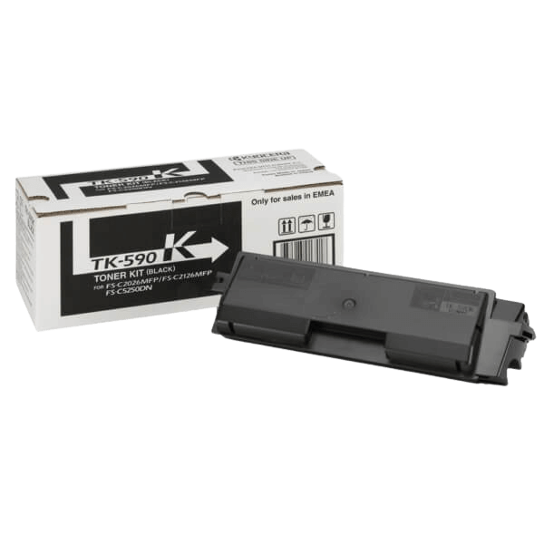 1T02KV0NL0 Kyocera TK-590K svart toner - 7000 sidor - Original