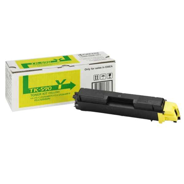 1T02KVANL0 Kyocera TK-590Y gul toner - 5000 sidor - Original