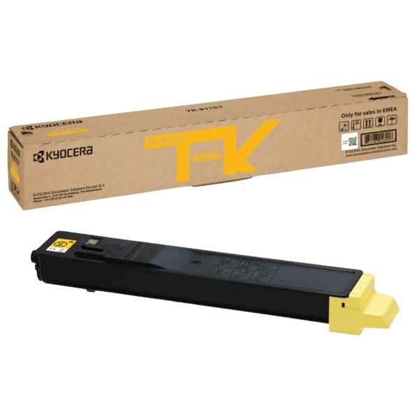 1T02P3ANL0 Kyocera TK-8115Y gul toner - 6000 sidor - Original