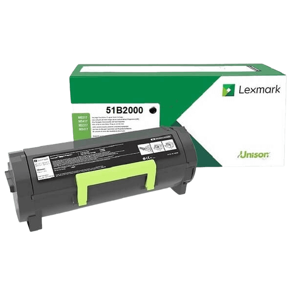 Lexmark 51B2000 svart toner - 2500 sidor - Original
