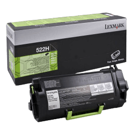 52D2H0E Lexmark 522H svart XL toner - 25000 sidor - Original