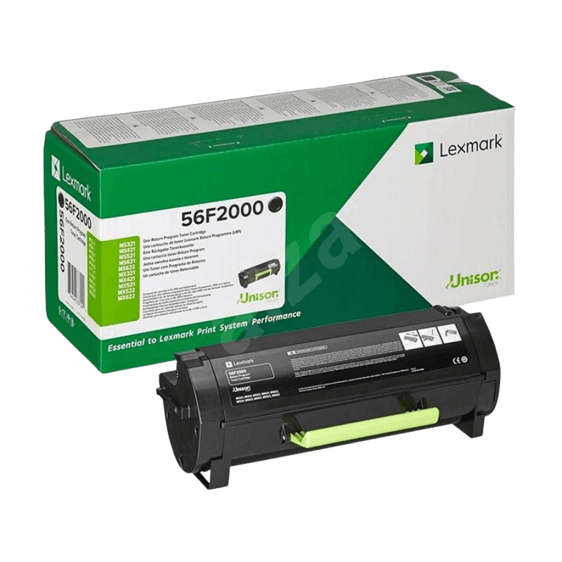 Lexmark 56F2000 svart toner - 6000 sidor - Original