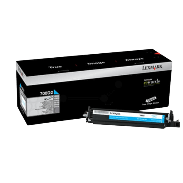 70C0D20 Lexmark 700D2 cyan developer unit - 40000 sidor - Original