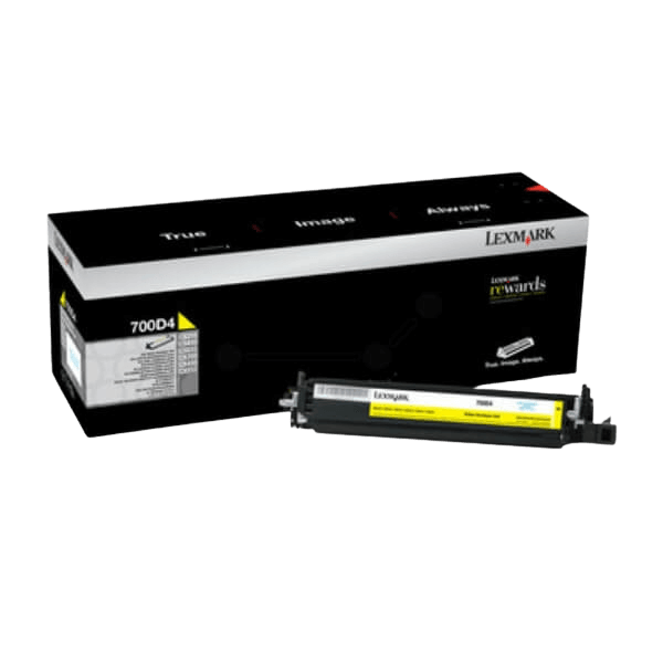 70C0D40 Lexmark 700D4 gul developer unit - 40000 sidor - Original
