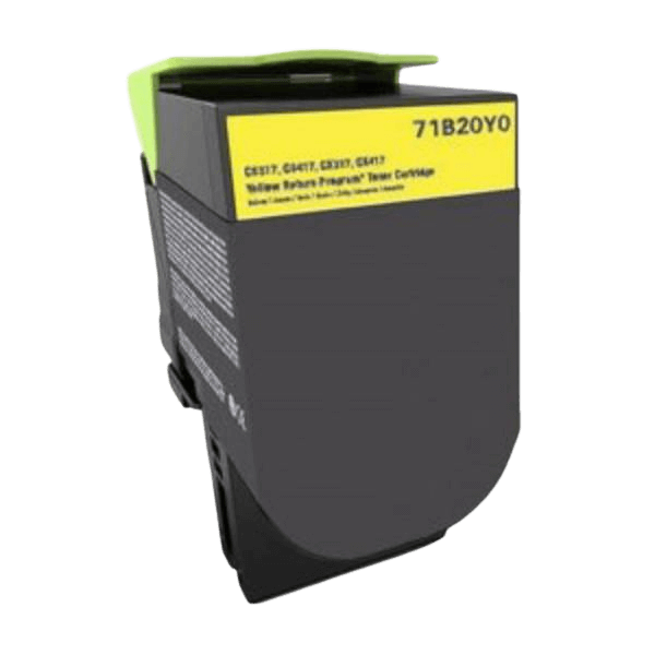 Lexmark 71B20Y0 gul toner - 2300 sidor - Kompatibel