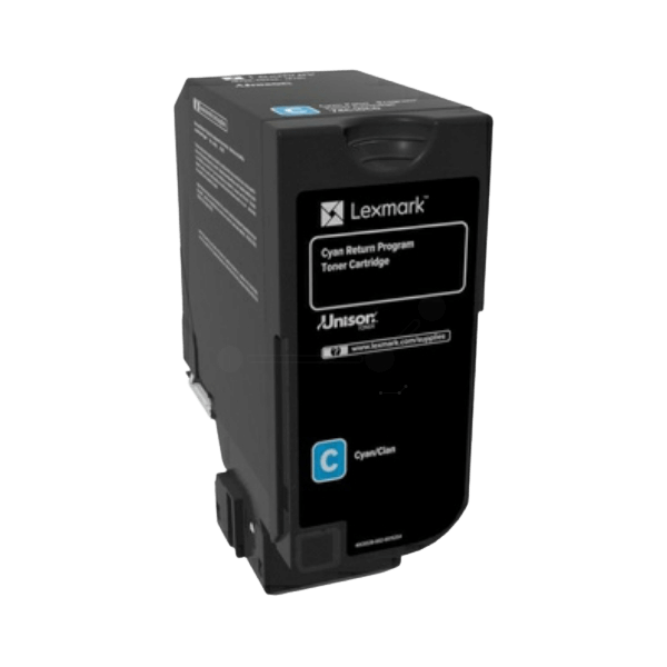 Lexmark 74C2SCE cyan XL toner - 7000 sidor - Original