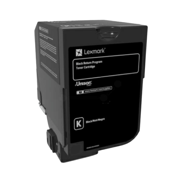 Lexmark 74C2SK0 svart XL toner - 7000 sidor - Original