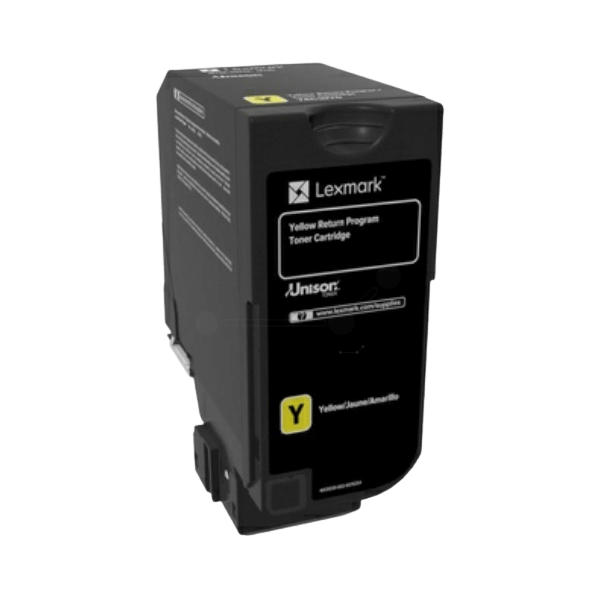 Lexmark 74C2SYE gul XL toner - 7000 sidor - Original