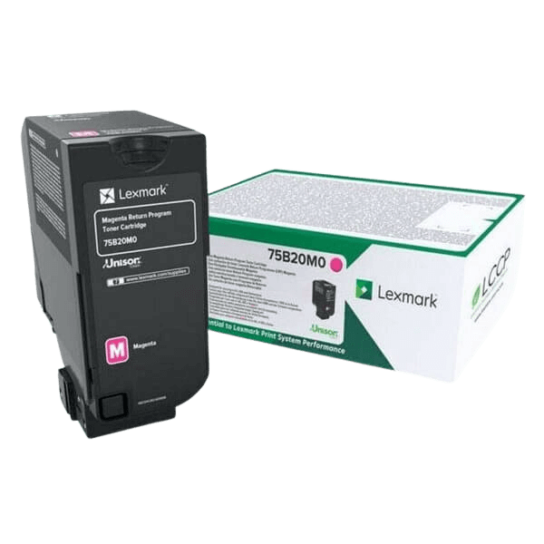 Lexmark 75B20M0 magenta toner - 10000 sidor - Original
