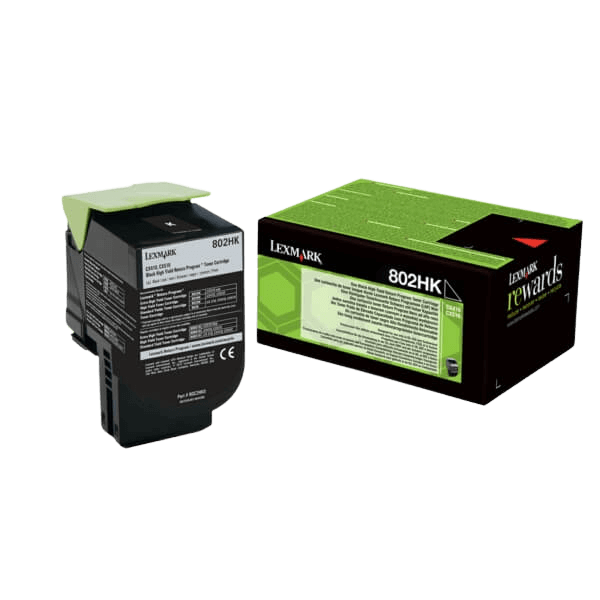 80C2HK0 Lexmark 802HK svart XXL toner - 4000 sidor - Original