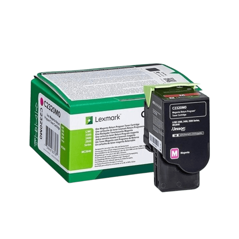 Lexmark C2320M0 magenta toner - 1000 sidor - Original