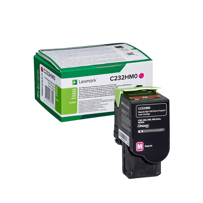 Lexmark C232HM0 magenta XL toner - 2300 sidor - Original