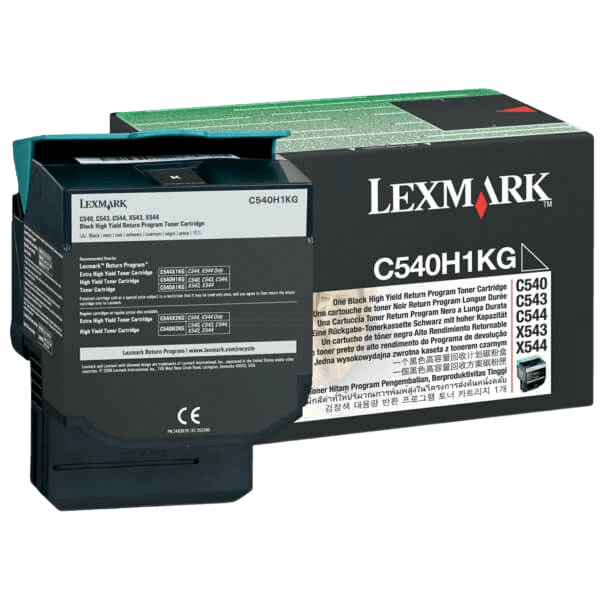 Lexmark C540H1KG svart toner - 2500 sidor - Original