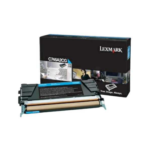 C746A3CG Lexmark C746 cyan toner - 7000 sidor - Original