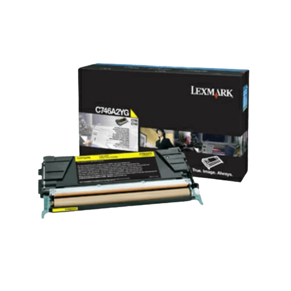C746A3YG Lexmark C746 gul toner - 7000 sidor - Original