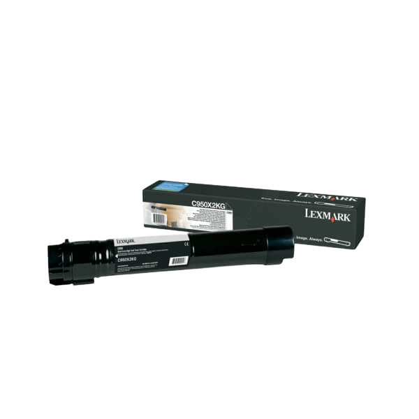 Lexmark C950X2KG svart XL toner - 38000 sidor - Original