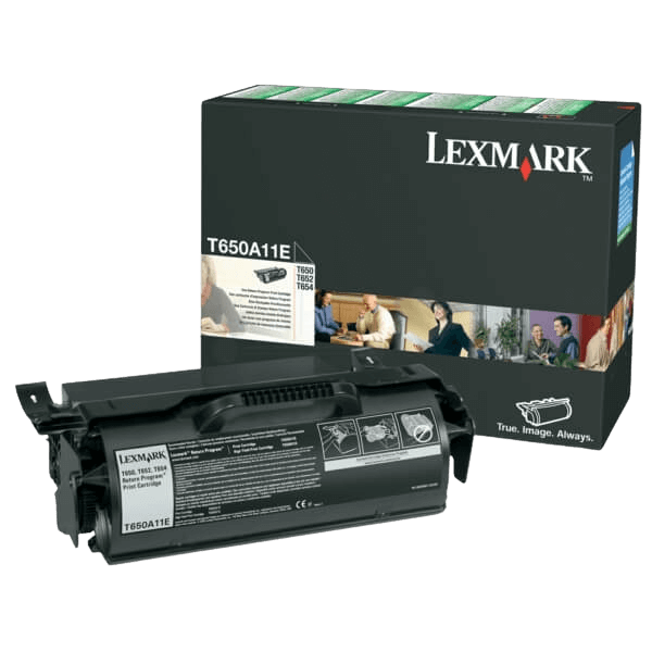 Lexmark T650A11E / T650A21E svart toner - 7000 sidor - Original