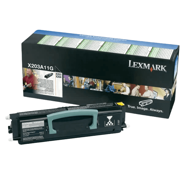 X203A21G Lexmark X203A11G svart toner - 2500 sidor - Original