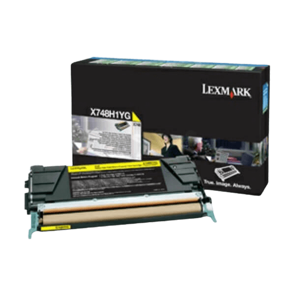 X748H3YG Lexmark X748 gul XL toner - 10000 sidor - Original