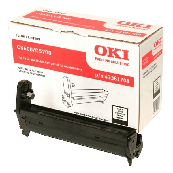 OKI 43381708 svart trumma - 20000 sidor - Original