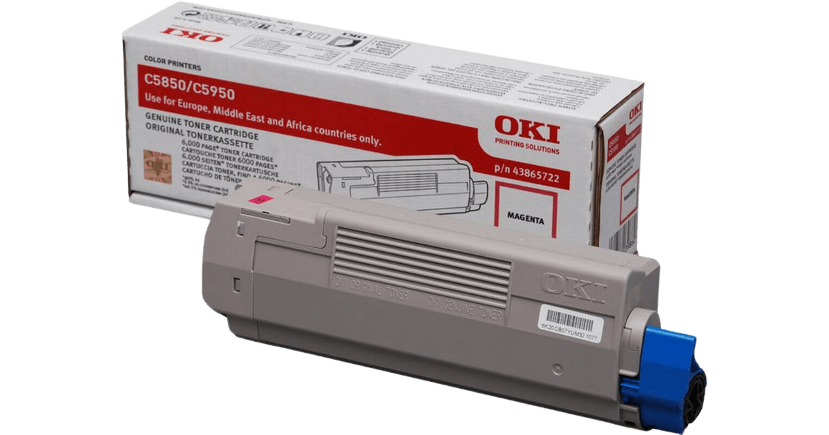 OKI 43865722 magenta toner - 6000 sidor - Original