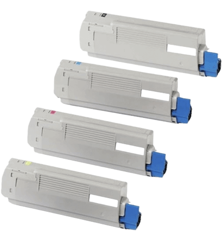 4 st. OKI 43865724 toner rabattpaket - Kompatibel