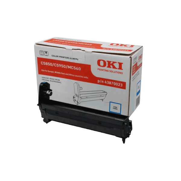 OKI 43870023 cyan trumma - 20000 sidor - Original
