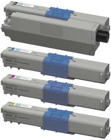 4 st. OKI 44469803 toner rabattpaket - Kompatibel