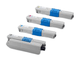 4 st. OKI 44973536 toner rabattpaket - Kompatibel
