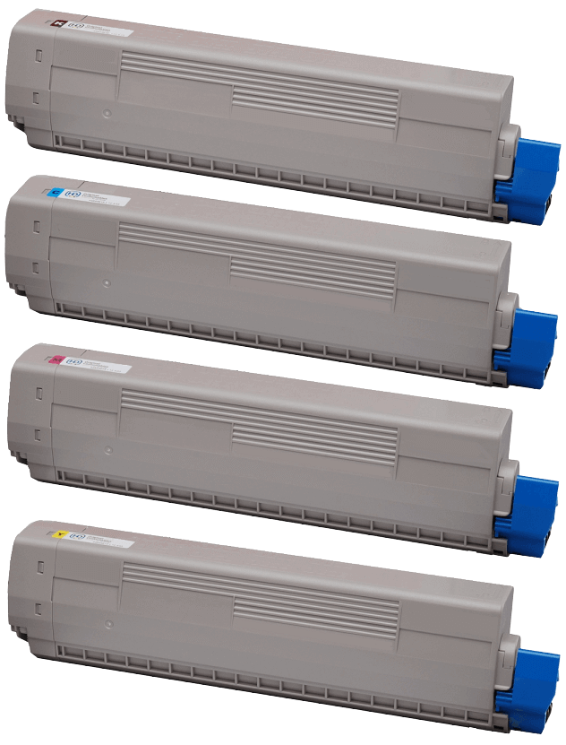 4 st. OKI C822 toner rabattpaket - Kompatibel