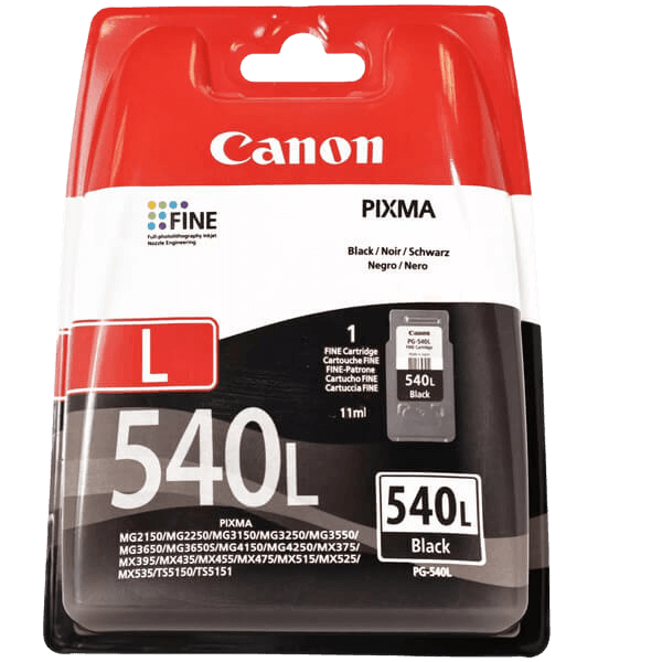 5224B001 Canon PG-540L svart Skrivarpatron - 11 ml. - Original