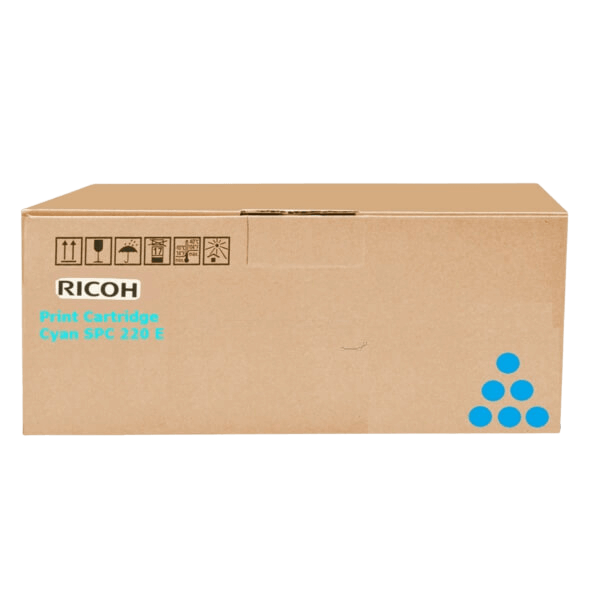 407645 / 406053 Ricoh TYPE SP C 220 E cyan toner - 2000 sidor - Original