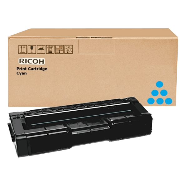 406480 / 407637 Ricoh TYPE SPC 310 HE cyan XL toner - 6000 sidor - Original