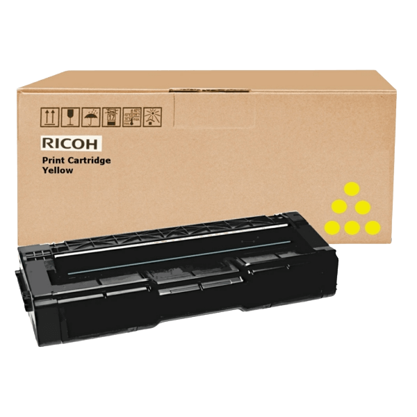 406482 / 407635 Ricoh TYPE SPC 310 HE gul XL toner - 6000 sidor - Original