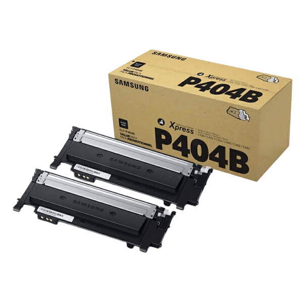 SU364A Samsung CLT-P404B svart twin pack toner - 3000 sidor - Original