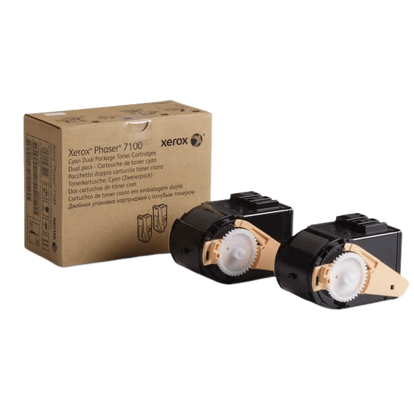 Xerox 106R02602 cyan twin pack toner - 9000 sidor - Original